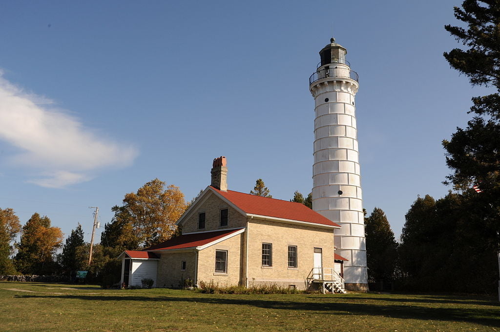Picture of Cana Island Lighthouse in Door County Wisconsin.