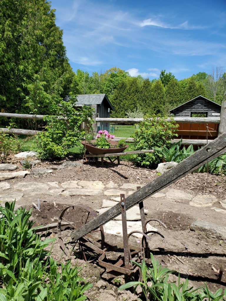 a demonstration garden at The Farm in Door County.