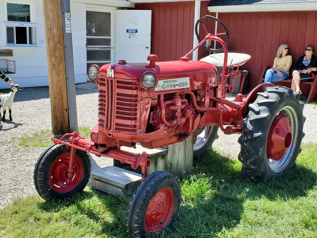 a tractor at The Farm in Door County.
