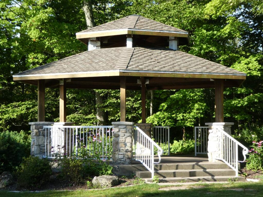gazebo at Cave Point County Park