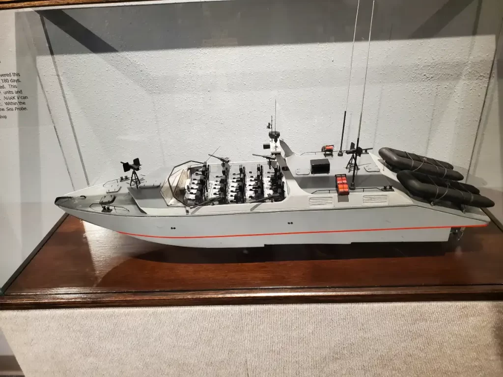 Model boat at the Door County Maritime Museum.