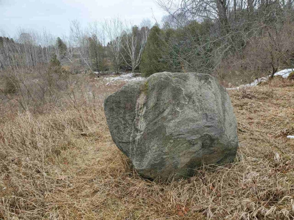 large glacial erratic boulder