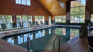 Indoor swimming pool at High Point Inn