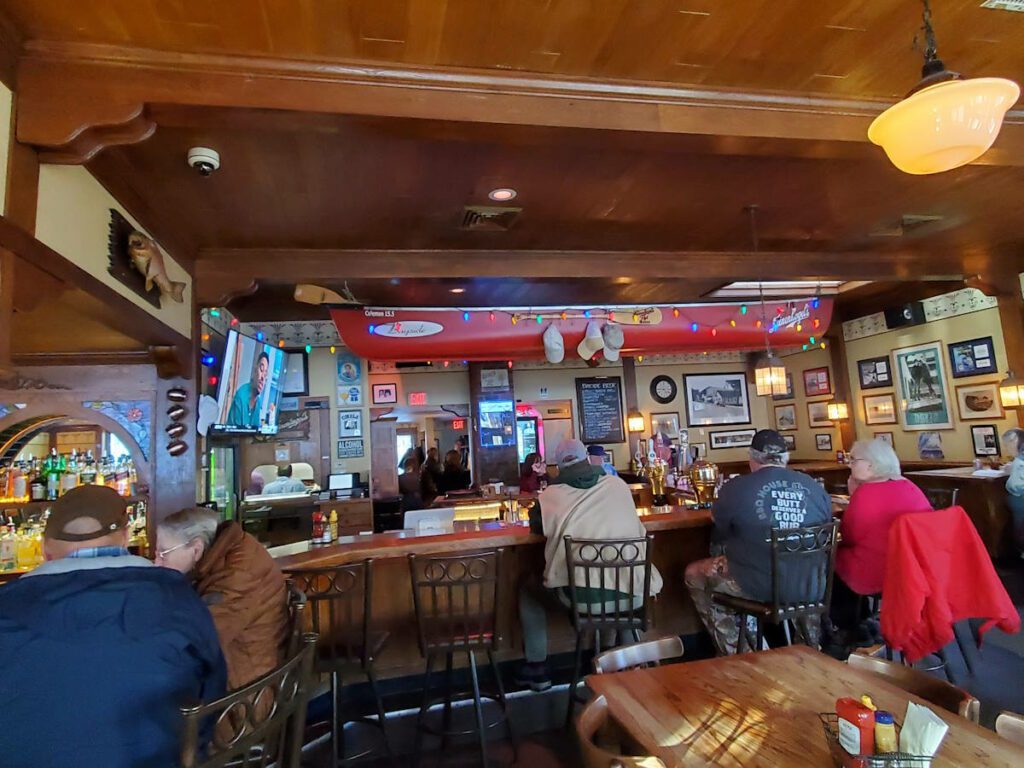 Interior of Bayside Tavern in Fish Creek, WI