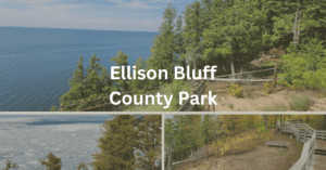 grid of scenes from ellison bluff county park